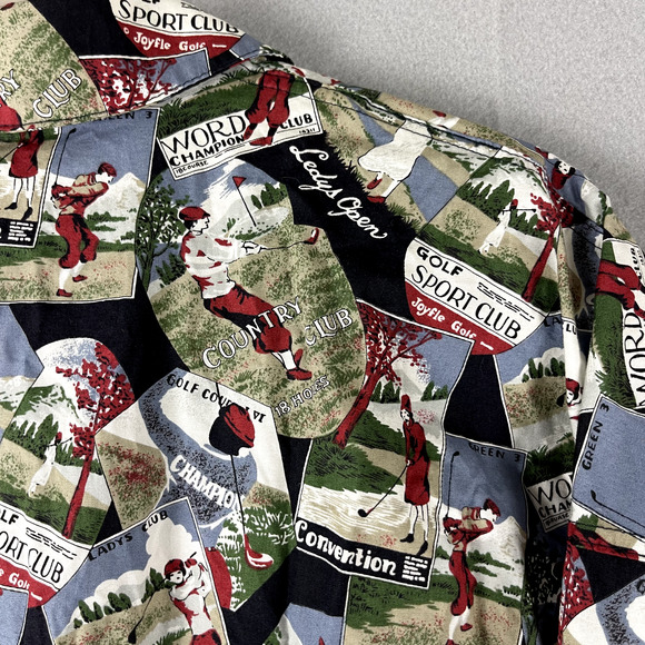 Vintage Tail Golf Bomber Jacket Womens Small Full Zip Allover Print USA Made - Picture 15 of 15